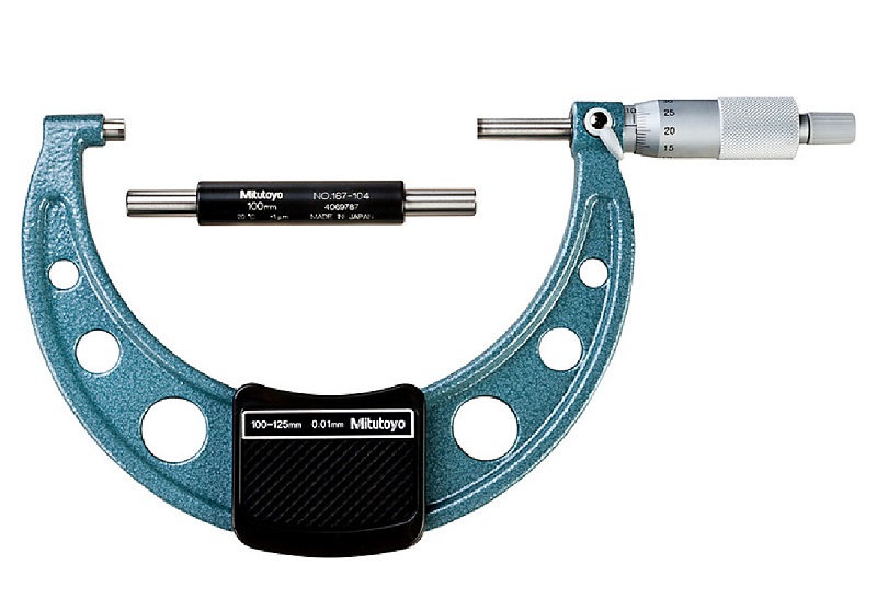 Panme đo ngoài cơ khí Mitutoyo 103-141-10 có khoảng đo rộng từ: 100 - 125mm và độ phân giải ở mức tiêu chuẩn 0.01mm. Panme đo ngoài cơ khí Mitutoyo 103-141-10 có khoảng đo rộng từ: 100 - 125mm và độ phân giải ở mức tiêu chuẩn 0.01mm.