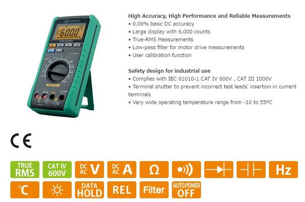 Gía đồng hồ vạn năng Kyoritsu tại THB Việt Nam đảm bảo niêm yết