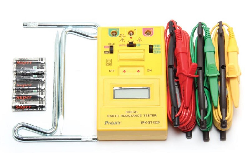 Đồng hồ đo điện trở đất Pro'skit 8PK-ST1520 Đồng hồ đo điện trở đất Pro'skit 8PK-ST1520
