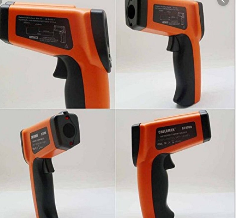 Súng đo nhiệt độ hồng ngoại laser kép độ DT8780 mang độ chính xác cao 