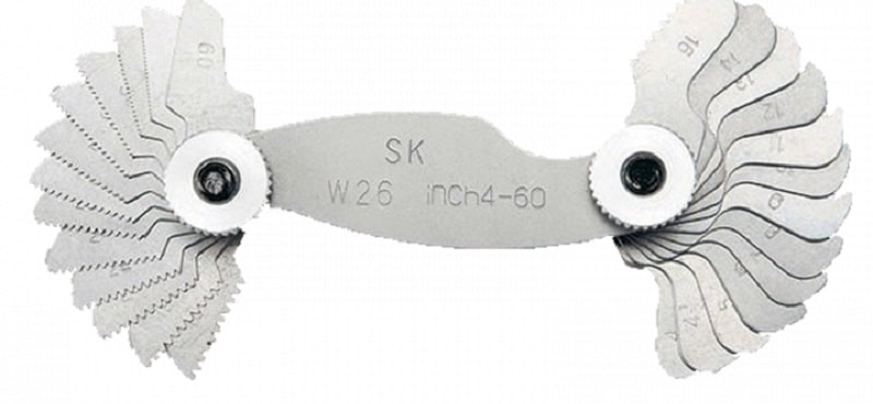 Bộ dưỡng đo bước ren in 26 lá Niigata W26 là bộ công cụ gồm 26 lá đo khác nhau Bộ dưỡng đo bước ren in 26 lá Niigata W26 là bộ công cụ gồm 26 lá đo khác nhau