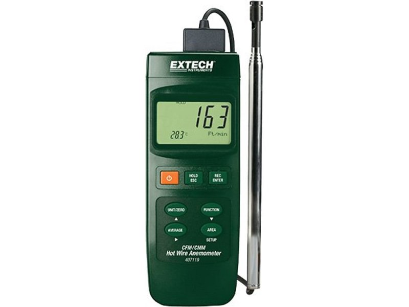 Máy đo tốc độ, lưu lượng gió EXTECH 407119 Máy đo tốc độ, lưu lượng gió EXTECH 407119