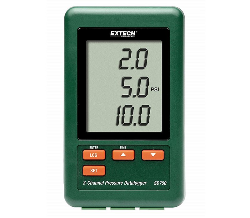 Máy ghi dữ liệu áp suất 3 kênh Extech SD750
