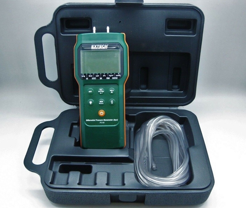 Máy đo chênh áp suất 6psi Extech PS106 Máy đo chênh áp suất 6psi Extech PS106