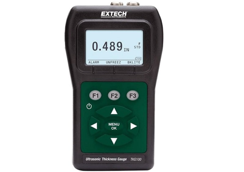 Máy đo độ dày siêu âm Extech TKG100 thiết kế đầu dò 5MHz với phạm vi đo rộng đến 508mm 
