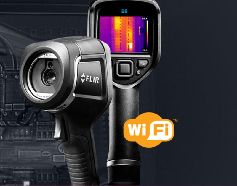 Camera nhiệt Flir E6 kết nối wifi với máy tính PC, Mac Camera nhiệt Flir E6 kết nối wifi với máy tính PC, Mac