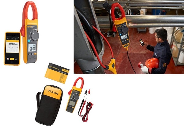 Ampe kìm Fluke 374 kết nối điện thoại giúp quan sát kết quả từ xa