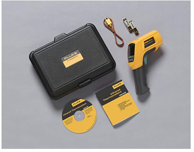 Súng đo nhiệt độ hồng ngoại Fluke 566 có phạm vi đo nhiệt độ từ -40 ° C đến 650 ° C.