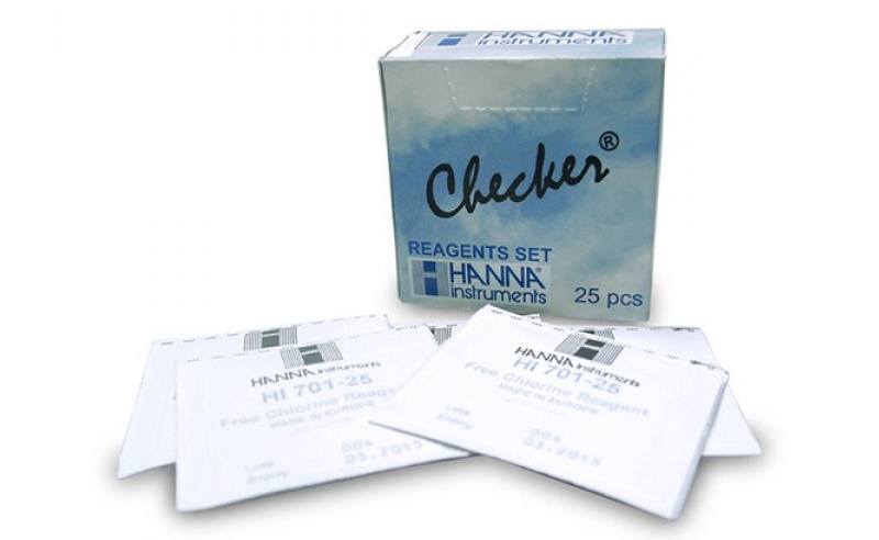 Thuốc thử Cho Checker Clo dư HI701, 25 gói HI701-25 Thuốc thử Cho Checker Clo dư HI701, 25 gói HI701-25