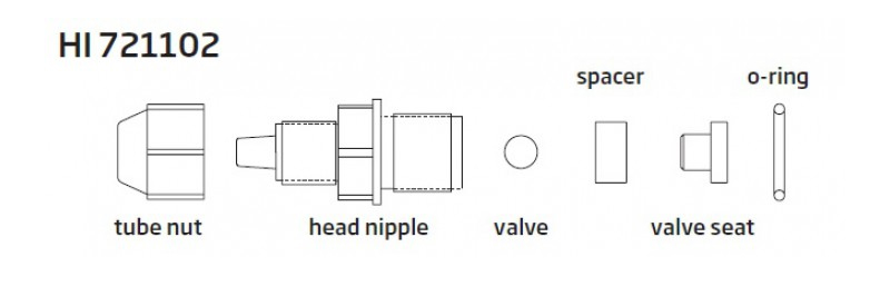 Van đẩy (van trên) của bơm định lượng, 1 cái Van đẩy (van trên) của bơm định lượng, 1 cái