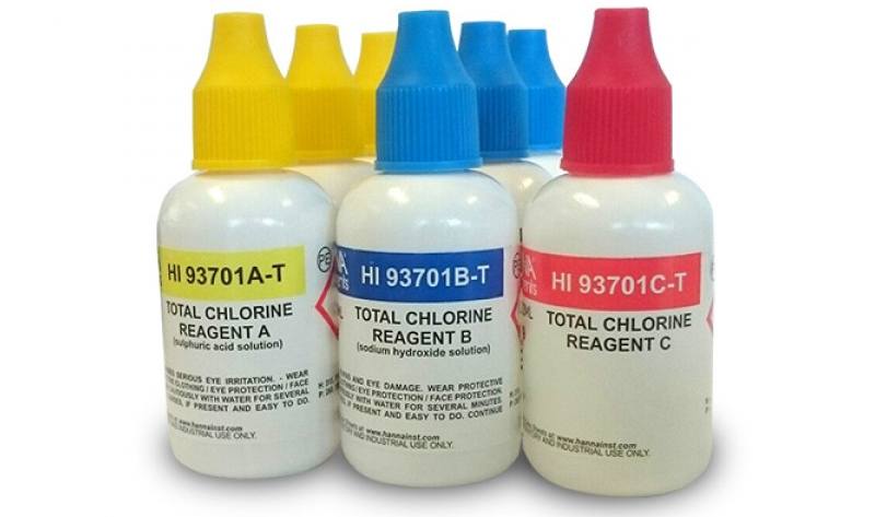 Thuốc thử đo Clo tổng dạng nước, 300 lần HI93701-T Thuốc thử đo Clo tổng dạng nước, 300 lần HI93701-T