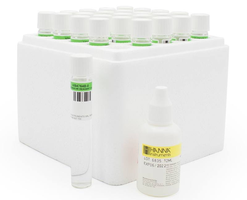 Thuốc thử Amoni thang cao 0 - 100 mg/L (25 ống) HI93764B-25 Thuốc thử Amoni thang cao 0 - 100 mg/L (25 ống) HI93764B-25