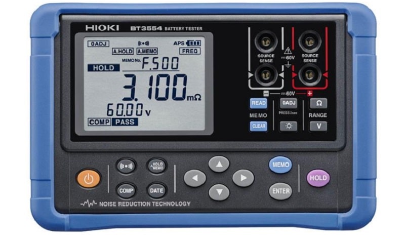 Đồng hồ đo kiểm tra ắc quy Hioki BT3554 là thiết bị kiểm tra ắc quy, pin chẩn đoán nhanh hơn về sự hư hỏng của pin axit chì. Đồng hồ đo kiểm tra ắc quy Hioki BT3554 là thiết bị kiểm tra ắc quy, pin chẩn đoán nhanh hơn về sự hư hỏng của pin axit chì.