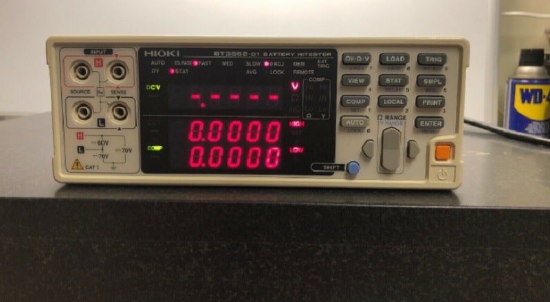 Đồng hồ đo kiểm tra ắc quy Hioki BT3562-01 là thiết bị kiểm tra pin DC 3 mΩ đến 3000 Ω / 60V 