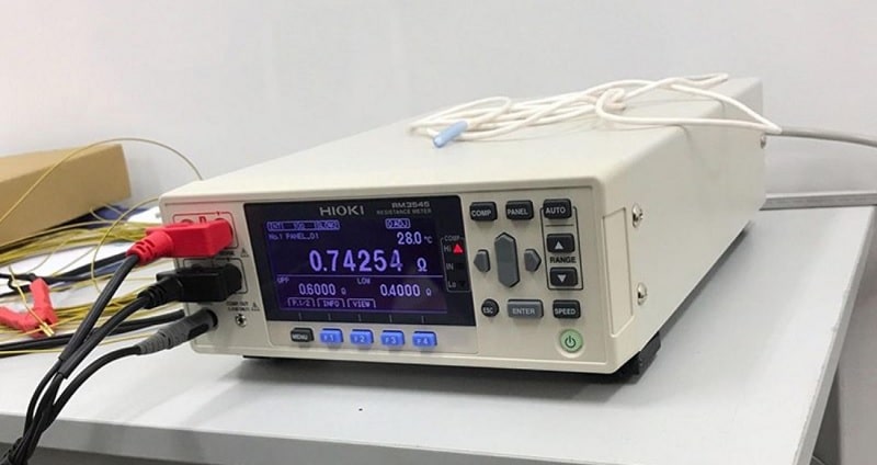 Đồng hồ đo kiểm tra trở kháng Hioki RM3545 có thể đo ở phạm vi rộng 10 Ωm đến 1000 MΩ Đồng hồ đo kiểm tra trở kháng Hioki RM3545 có thể đo ở phạm vi rộng 10 Ωm đến 1000 MΩ
