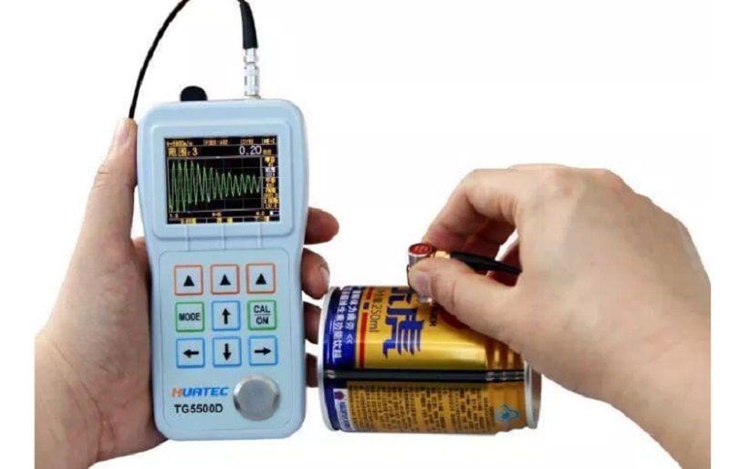 Máy đo độ dày siêu âm Huatec TG-5500D sử dụng phương pháp sóng siêu âm