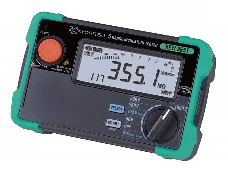 Đồng hồ đo điện trở cách điện Kyoritsu 3551 Đồng hồ đo điện trở cách điện Kyoritsu 3551