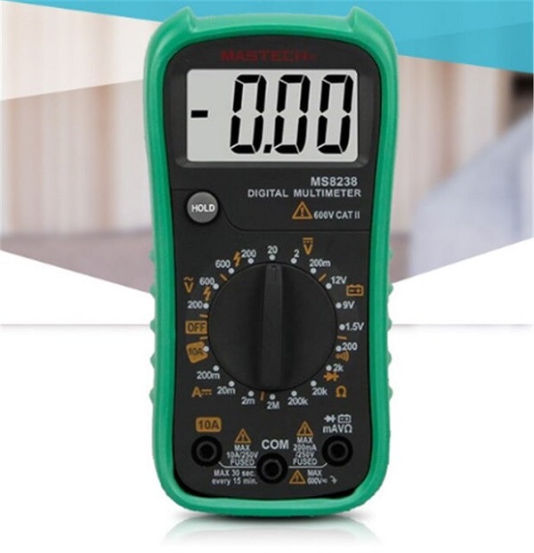 Mastech MS8238 có khả năng đo dòng điện AC ở phạm vi 200V/600V và dòng DC ở dải 200mV/2V/20V/200V