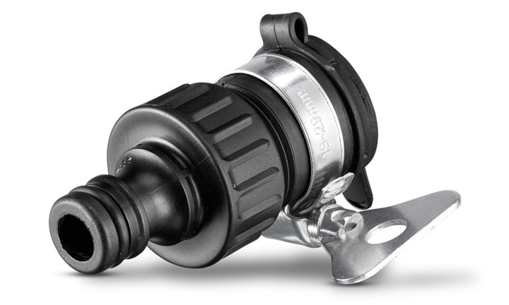 Chuôi nối ống nước Karcher lắp được với vòi nước không ren