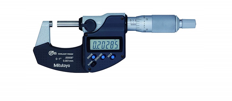 Sản phẩm được thiết kế với dải đo 0-25mm/0-1 Sản phẩm được thiết kế với dải đo 0-25mm/0-1