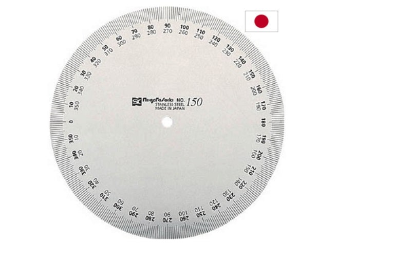 Thước đo góc 360 độ Niigata PRT193-150 được làm inox cao cấp có độ cứng cao, không bị mài mòn và gỉ sét sau thời gian dài sử dụng Thước đo góc 360 độ Niigata PRT193-150 được làm inox cao cấp có độ cứng cao, không bị mài mòn và gỉ sét sau thời gian dài sử dụng