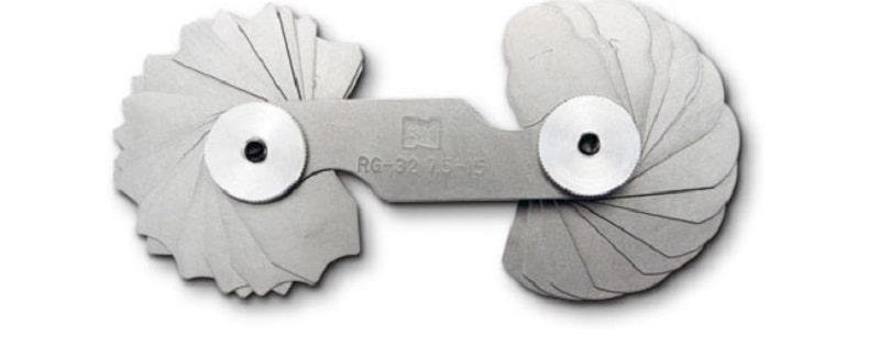 Dưỡng đo bán kính 15.5-25mm 30 lá Niigata RG-30 là bộ dưỡng đo dùng để dùng để xác định, kiểm tra bán kính cung tròn Dưỡng đo bán kính 15.5-25mm 30 lá Niigata RG-30 là bộ dưỡng đo dùng để dùng để xác định, kiểm tra bán kính cung tròn