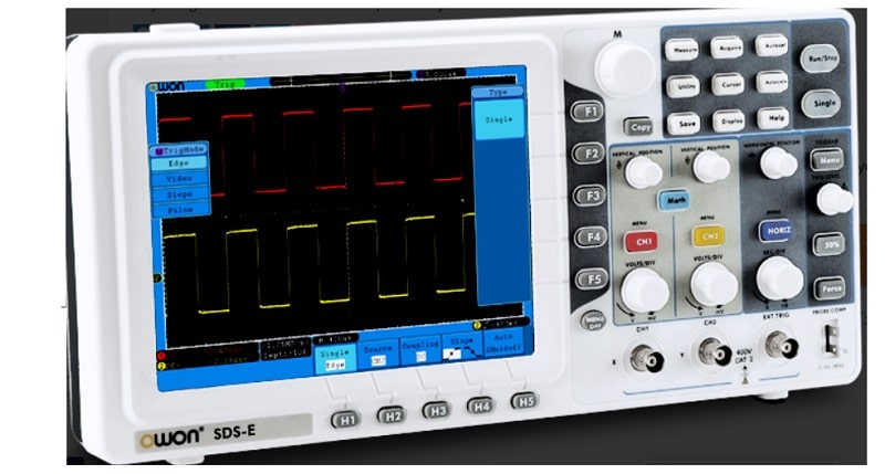 Máy hiện sóng Owon SDS7102E với thiết kế chắc chắn, bền bỉ.