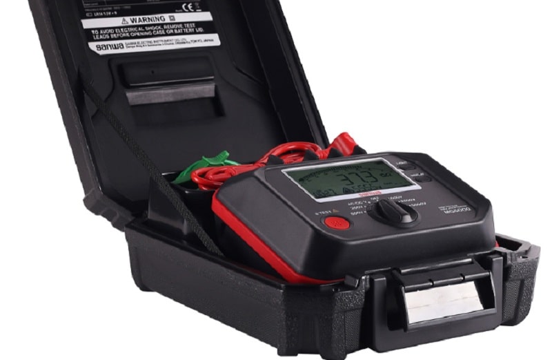 Đồng hồ đo điện trở đất Sanwa MG5000 là một thiết bị đo dòng điện chuyên dụng dùng để đo điện trở với dải đo rộng