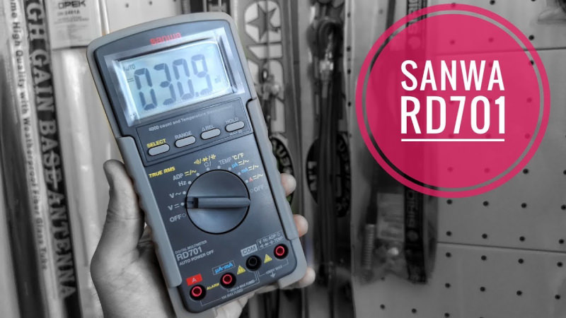 Sanwa RD701 là mẫu đồng hồ vạn năng hiển thị số