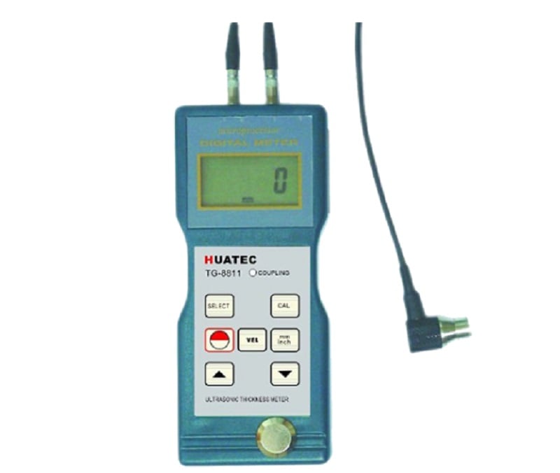 Máy đo độ dày TG-8811 hoạt động dựa trên nguyên tắc siêu âm, nó cho phạm vi đo từ 1.5 – 200mm 