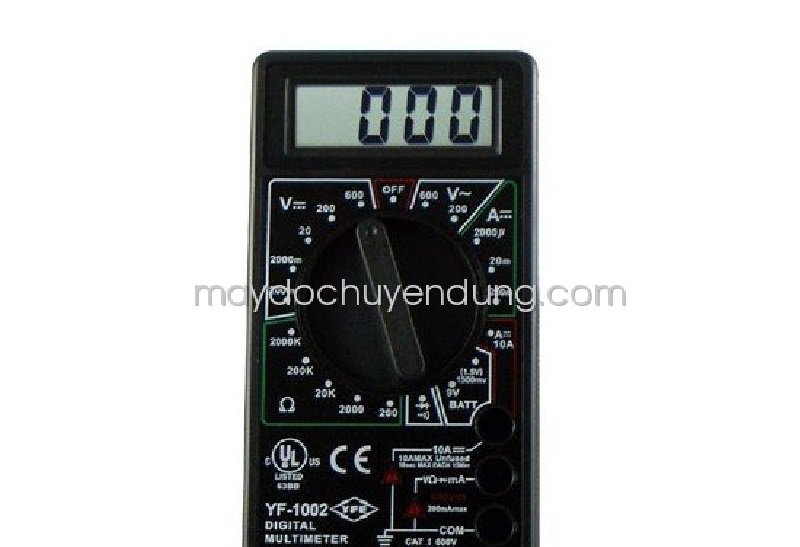 Đồng hồ Tenmars YF-1002 có khả năng đo điện áp AC/DC lên đến 600V