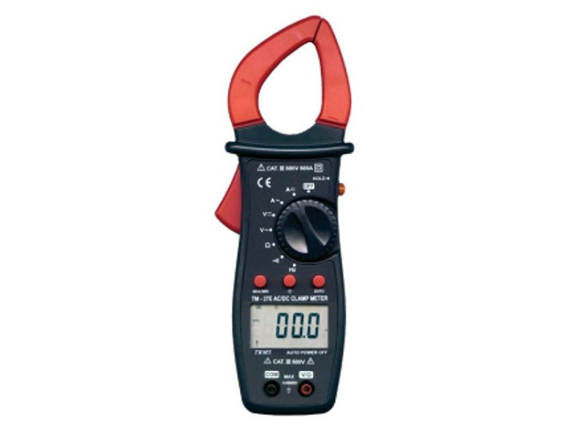 Tenmars TM-27E có  khả năng đo dòng điện AC từ 0,1A tới 600A, điện áp AC từ 0,1mV đến 600V