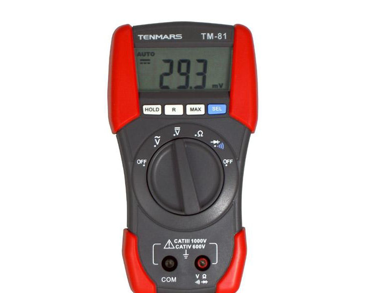 Đồng hồ vạn năng Tenmars TM-81 được thiết kế với vóc dáng hoàn toàn hiện đại.  Đồng hồ vạn năng Tenmars TM-81 được thiết kế với vóc dáng hoàn toàn hiện đại.