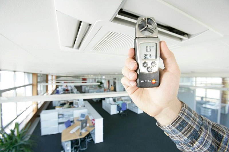 Thiết bị đo tốc độ gió, nhiệt độ, độ ẩm Testo 410-2 Thiết bị đo tốc độ gió, nhiệt độ, độ ẩm Testo 410-2