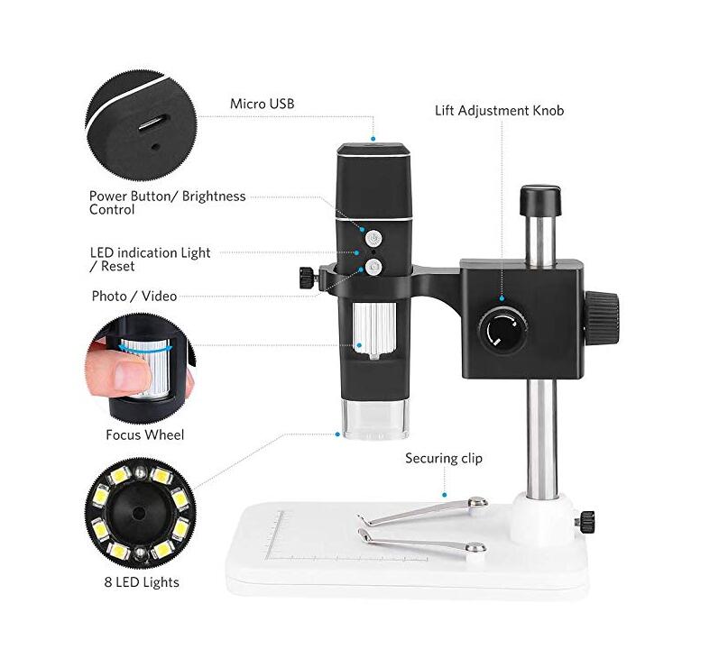 Kính hiển vi kỹ thuật số wifi không dây
