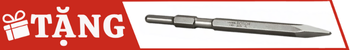 Tặng: 1 Mũi đục nhọn Hex 17 x280mm