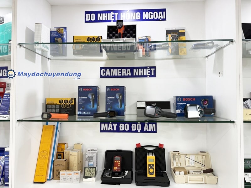 Gian hàng máy đo nhiệt độ, độ ẩm tại Máy đo chuyên dụng
