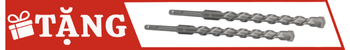 Tặng bộ 2 mũi khoan bê tông 8,10mm