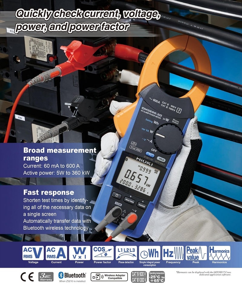 Ampe kìm đo công suất, đo dòng AC chính xác