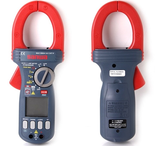 Đồng hồ ampe Kìm Sanwa DCM2000DR đo dòng AC/DC