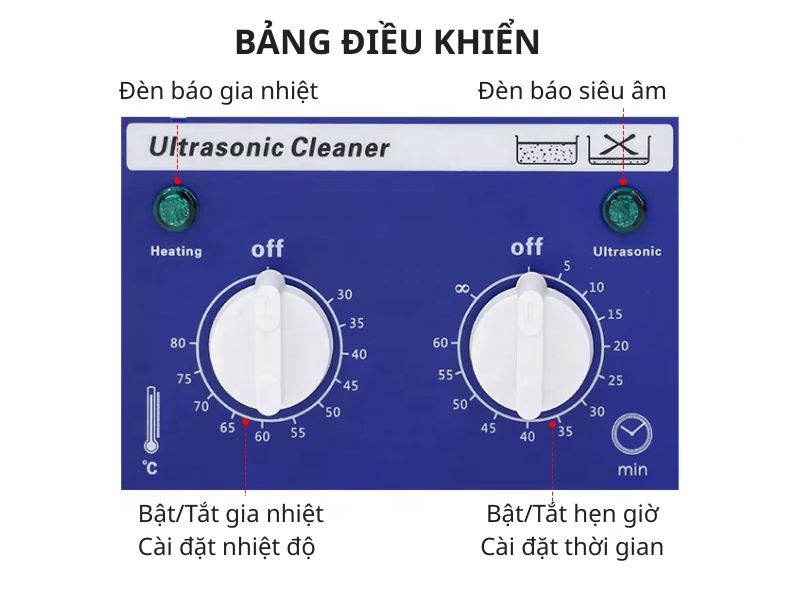 Hướng dẫn sử dụng bể rửa siêu âm Derui DR-MH10