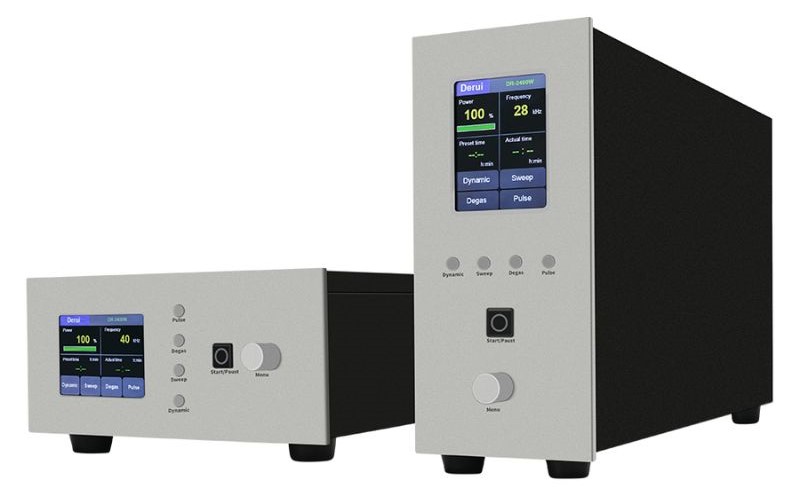 Đầu phát siêu âm Derui TU0528 hoạt động với công suất 500W và tần số 28 kHz