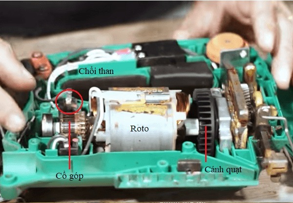 Cấu tạo bên trong của máy cưa lọng