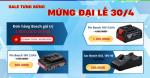 Sale tưng bừng mừng Đại Lễ 30/4 – Pin & sạc Bosch giảm sốc chỉ từ 500.000đ!