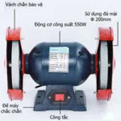 Hướng dẫn cách tháo lắp đá mài của máy mài 2 đá để bàn