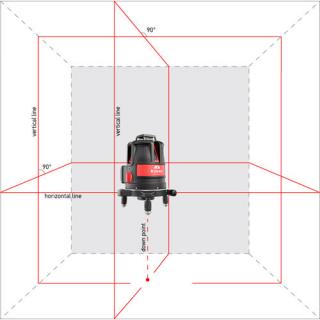 Máy lấy cốt 4 tia dọc, 1 tia ngang 360° Laser đỏ phím bấm cảm ứng