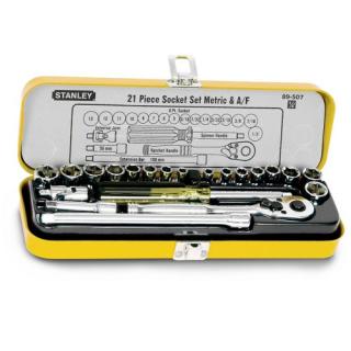 Bộ khẩu 14 inch 6 cạnh 21 chi tiết metric Stanley 89-507
