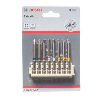 Bộ 8 vặn vít extra hard 65mm Bosch 2608522417 PH2 PZ SL6 T15,20,25, H3,4