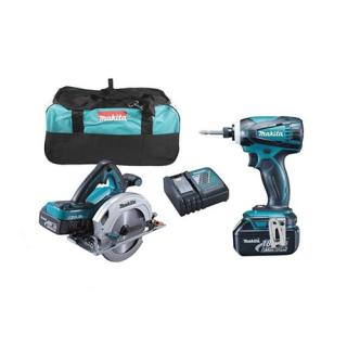 Bộ máy cưa cắt, máy vặn vít dùng pin Makita DLX2239M (DHS710+DTD149) (18V)