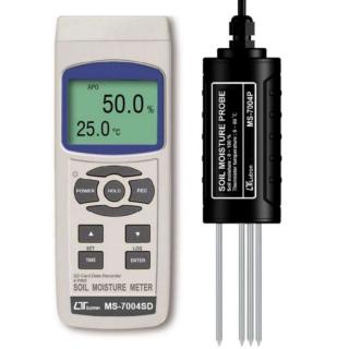 Máy và ghi dữ liệu đo độ ẩm đất 4 chân Lutron MS-7004SD
